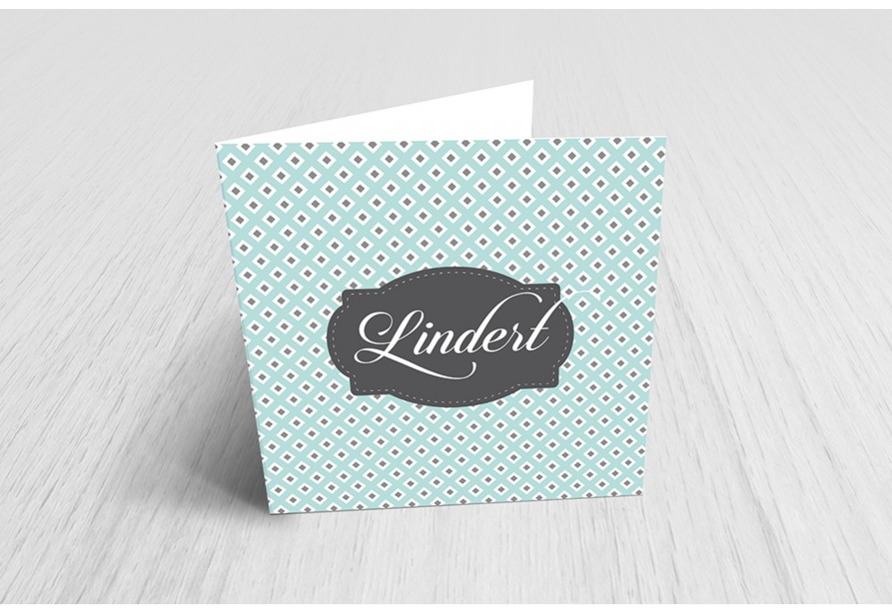 Retro patroon geruit blauw